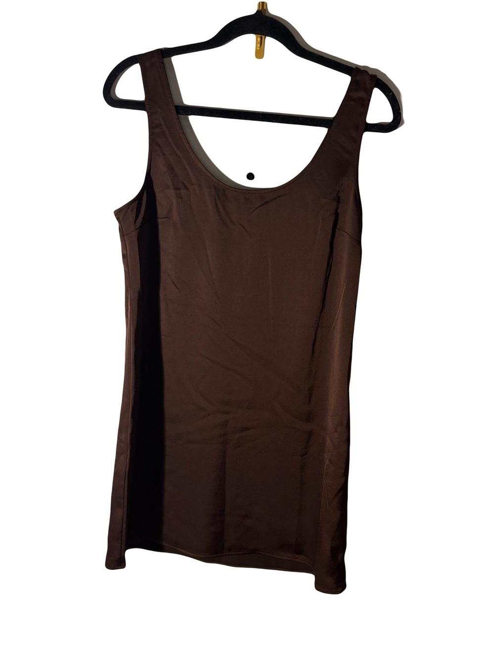 Wayf Brown Scoop Neck Tank Slip